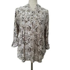 New Directions 3/4 Sleeve V-Neck